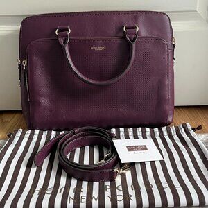 NWT Henri Bendel Influencer Briefcase Wine Tasting color